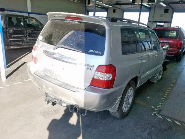 JTEHW21A770044412 - 2007 TOYOTA HIGHLANDER SILVER photo 4