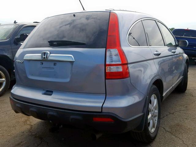 JHLRE38767C001385 - 2007 HONDA CR-V EXL SILVER photo 4