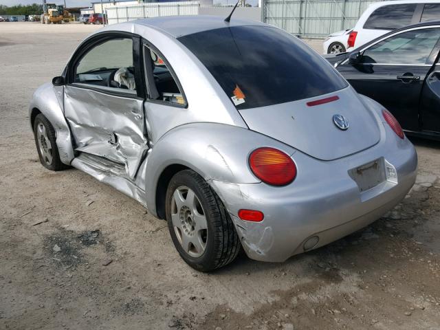 3VWCB21C81M468582 - 2001 VOLKSWAGEN NEW BEETLE SILVER photo 3