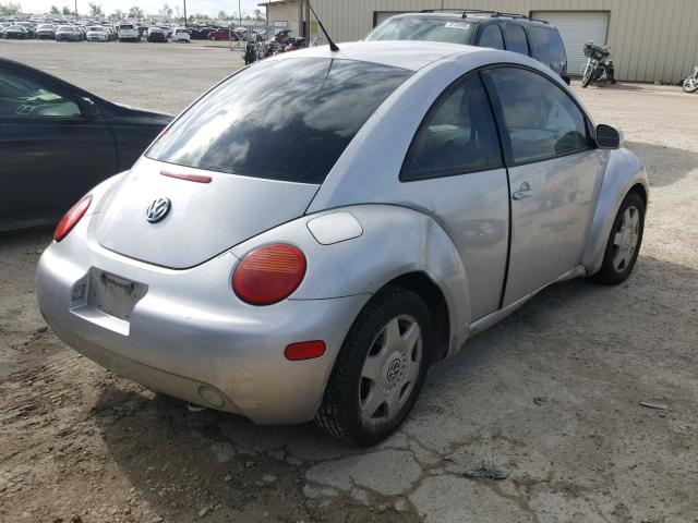 3VWCB21C81M468582 - 2001 VOLKSWAGEN NEW BEETLE SILVER photo 4