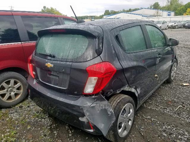 KL8CB6SA0KC781998 - 2019 CHEVROLET SPARK LS GRAY photo 4