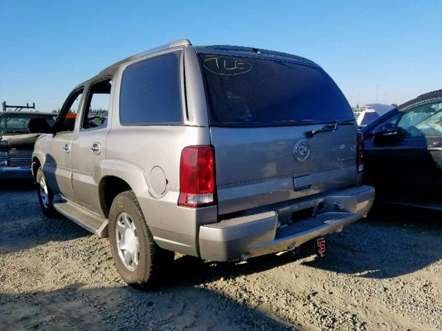 1GYEK63N02R228969 - 2002 CADILLAC ESCALADE L TAN photo 3