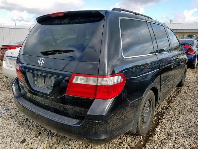 5FNRL38787B070083 - 2007 HONDA ODYSSEY EX BLACK photo 4