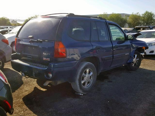 1GKDT13S442369809 - 2004 GMC ENVOY BLUE photo 4