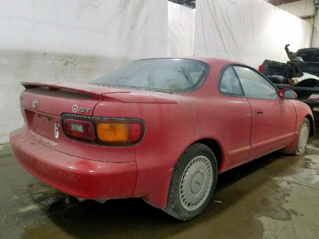 JT2ST87F9N0122672 - 1992 TOYOTA CELICA GT RED photo 4