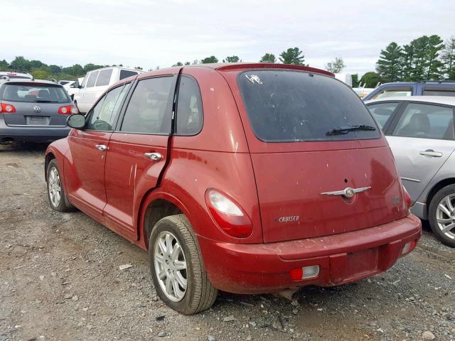 3A4FY58B57T501401 - 2007 CHRYSLER PT CRUISER BURGUNDY photo 3