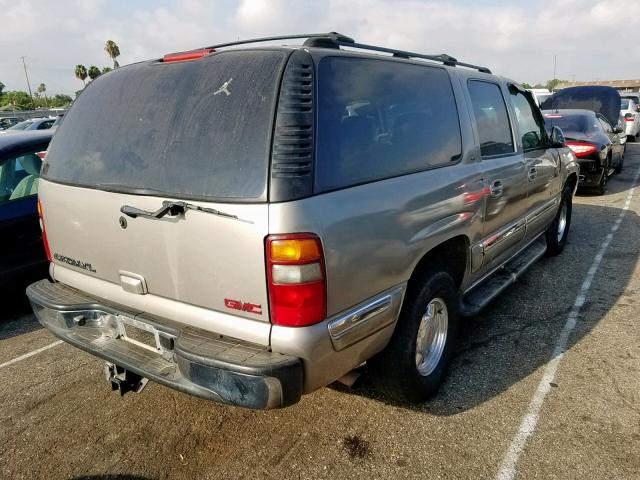 1GKEC16T71J247763 - 2001 GMC YUKON XL C TAN photo 4