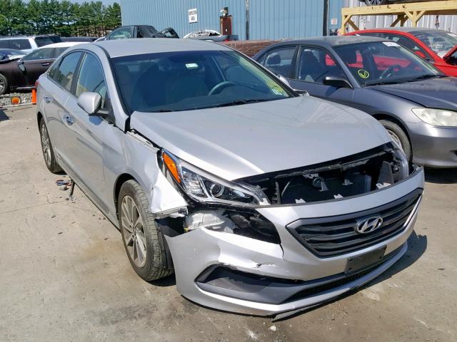 5NPE34AF6FH256582 - 2015 HYUNDAI SONATA SPO SILVER photo 1