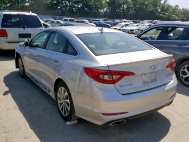 5NPE34AF6FH256582 - 2015 HYUNDAI SONATA SPO SILVER photo 3