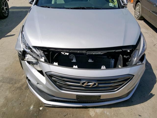 5NPE34AF6FH256582 - 2015 HYUNDAI SONATA SPO SILVER photo 7