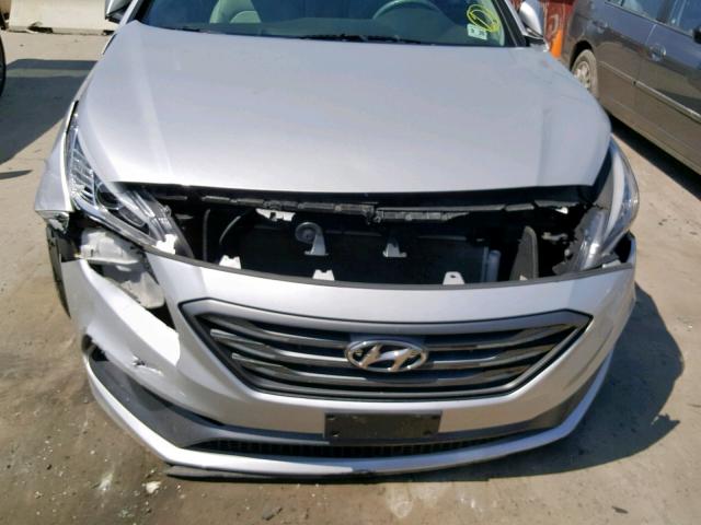 5NPE34AF6FH256582 - 2015 HYUNDAI SONATA SPO SILVER photo 9