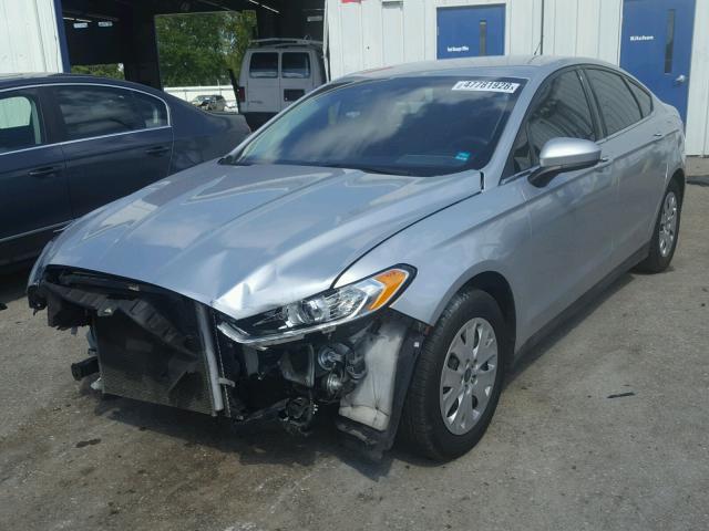 3FA6P0G73DR337119 - 2013 FORD FUSION S SILVER photo 2