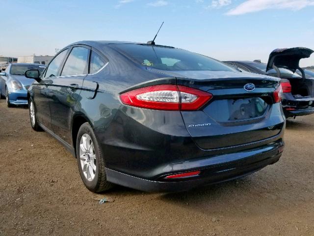 3FA6P0G70GR166091 - 2016 FORD FUSION S GREEN photo 3