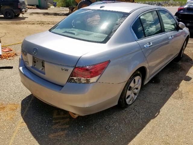 1HGCP36868A053350 - 2008 HONDA ACCORD EXL SILVER photo 4