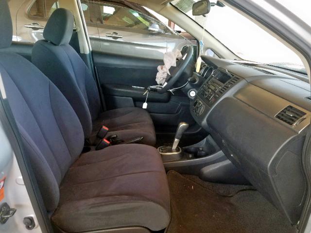 3N1BC13E19L461613 - 2009 NISSAN VERSA S SILVER photo 5