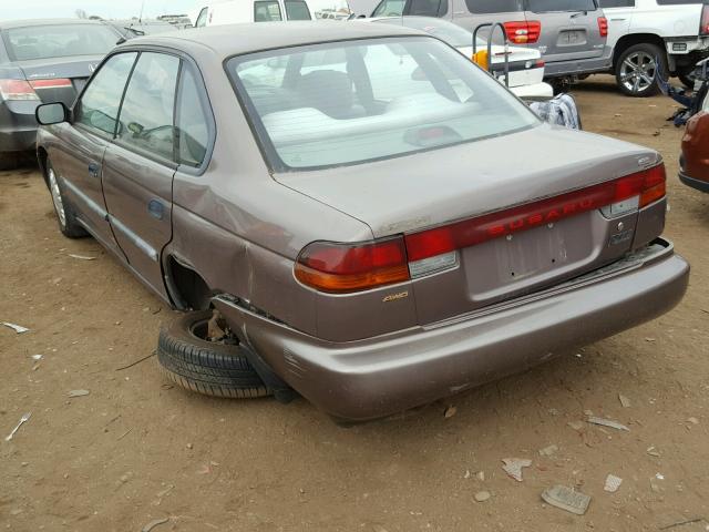 4S3BD4358T7211678 - 1996 SUBARU LEGACY L BROWN photo 3