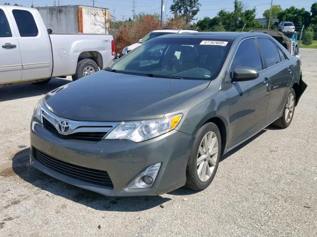 4T4BF1FK3CR225856 - 2012 TOYOTA CAMRY BASE GREEN photo 2