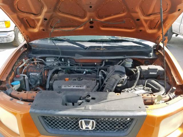 5J6YH18716L012596 - 2006 HONDA ELEMENT EX ORANGE photo 7