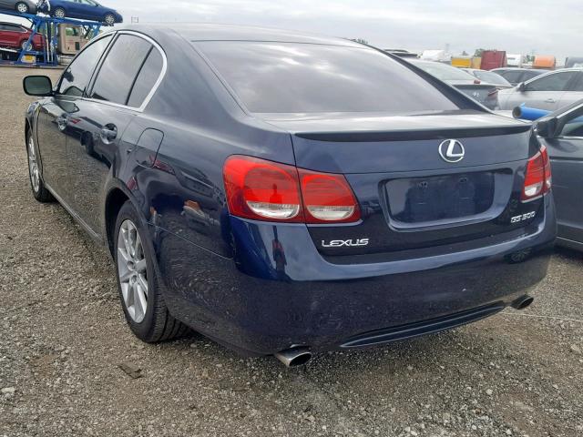 JTHCH96SX60016524 - 2006 LEXUS GS 300 BLUE photo 3