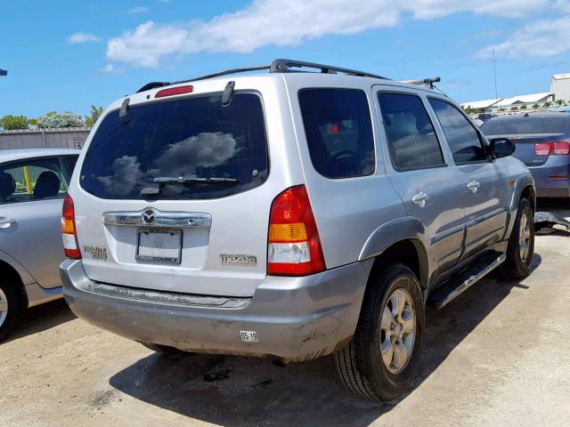 4F2YU09171KM56294 - 2001 MAZDA TRIBUTE LX SILVER photo 4