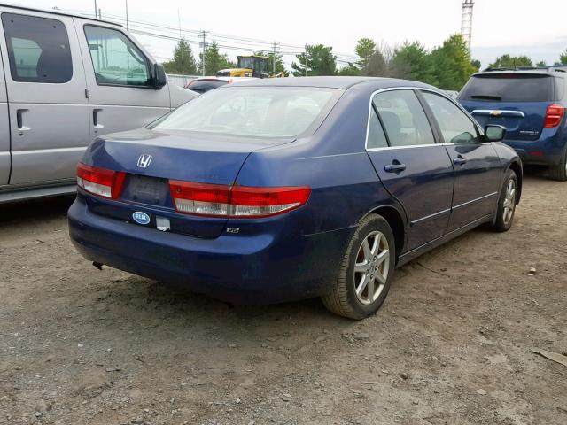 1HGCM66593A060351 - 2003 HONDA ACCORD EX BLUE photo 4