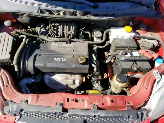 KL1TD56657B119923 - 2007 CHEVROLET AVEO BASE Qırmızı foto 7