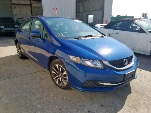 19XFB2F87FE259713 - 2015 HONDA CIVIC EX BLUE photo 1