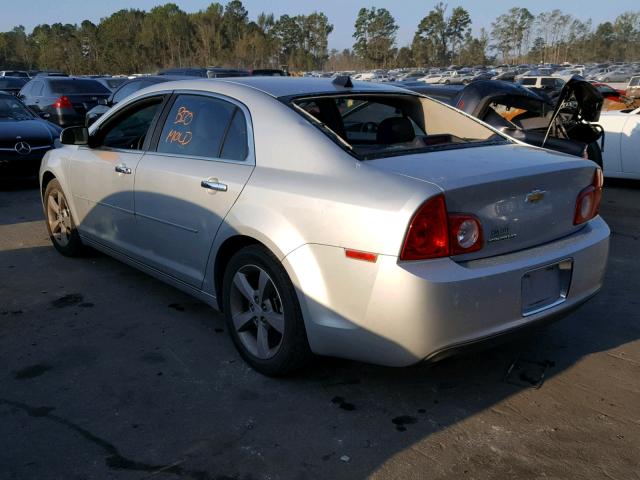1G1ZC5EU6CF379653 - 2012 CHEVROLET MALIBU 1LT SILVER photo 3