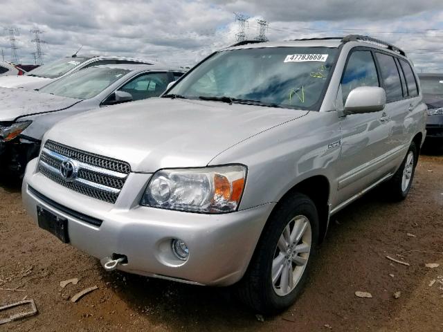 JTEDW21A770022201 - 2007 TOYOTA HIGHLANDER SILVER photo 2