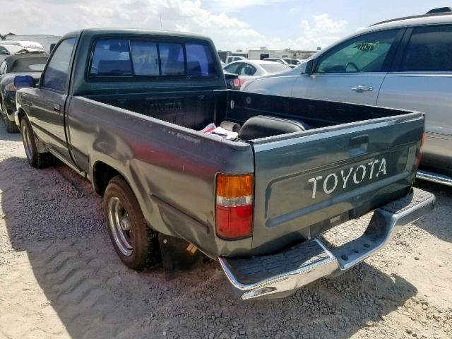 4TARN81P2NZ020235 - 1992 TOYOTA PICKUP 1/2 GREEN photo 3