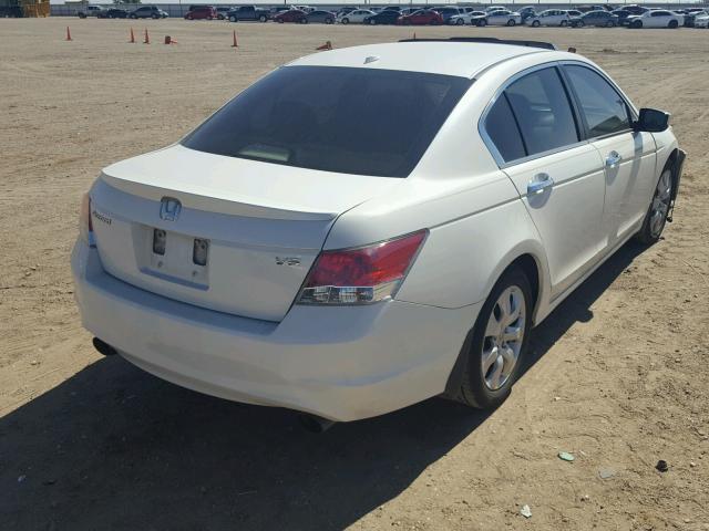 5KBCP3F80AB003511 - 2010 HONDA ACCORD EXL WHITE photo 4