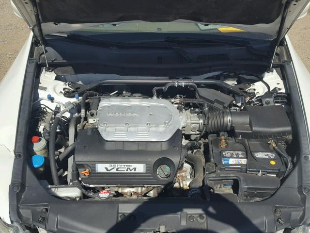 5KBCP3F80AB003511 - 2010 HONDA ACCORD EXL WHITE photo 7