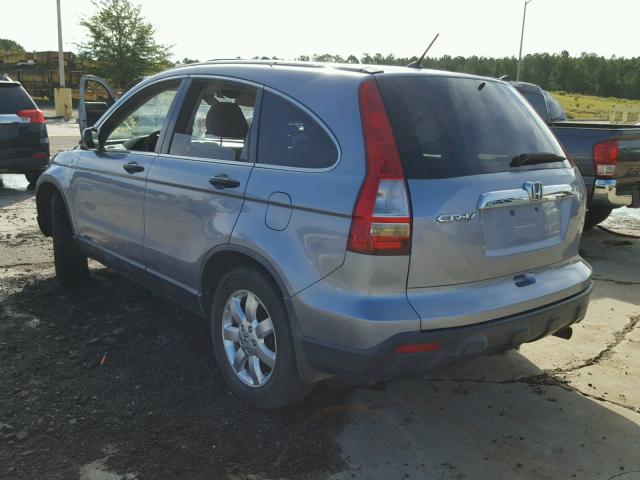 JHLRE38598C003194 - 2008 HONDA CR-V EX BLUE photo 3