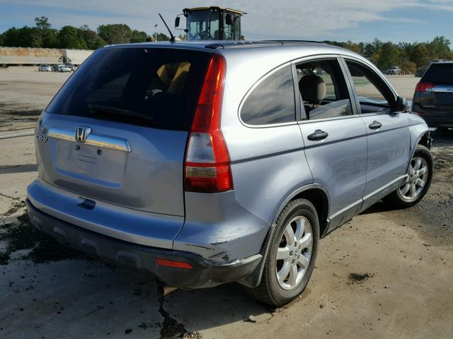 JHLRE38598C003194 - 2008 HONDA CR-V EX BLUE photo 4