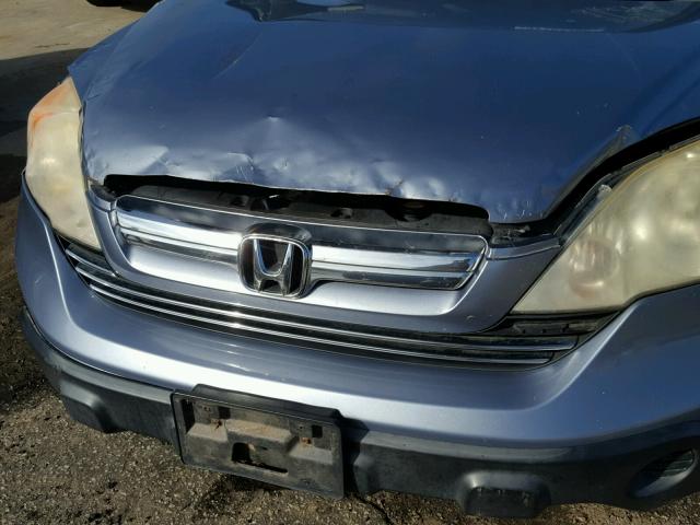 JHLRE38598C003194 - 2008 HONDA CR-V EX BLUE photo 9