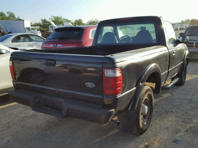 1FTYR10U71PB12613 - 2001 FORD RANGER BLACK photo 4