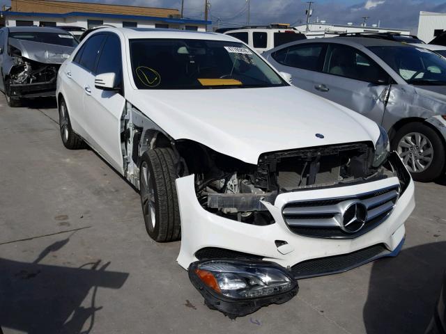 WDDHF5KBXEA889071 - 2014 MERCEDES-BENZ E 350 WHITE photo 1