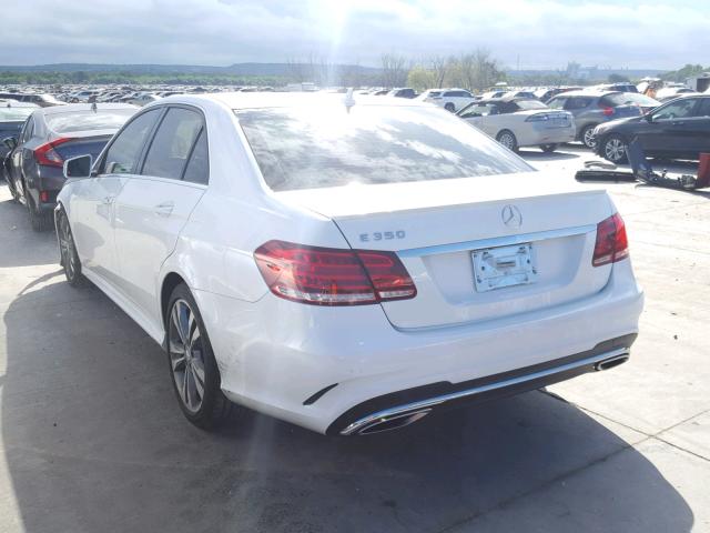 WDDHF5KBXEA889071 - 2014 MERCEDES-BENZ E 350 WHITE photo 3