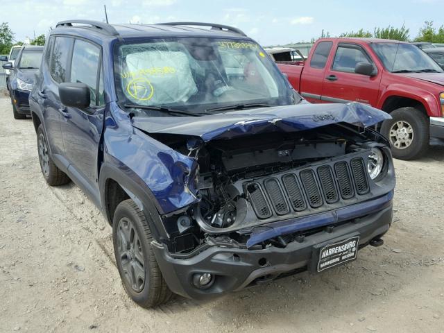 ZACCJBAB5JPH58580 - 2018 JEEP RENEGADE S BLUE photo 1