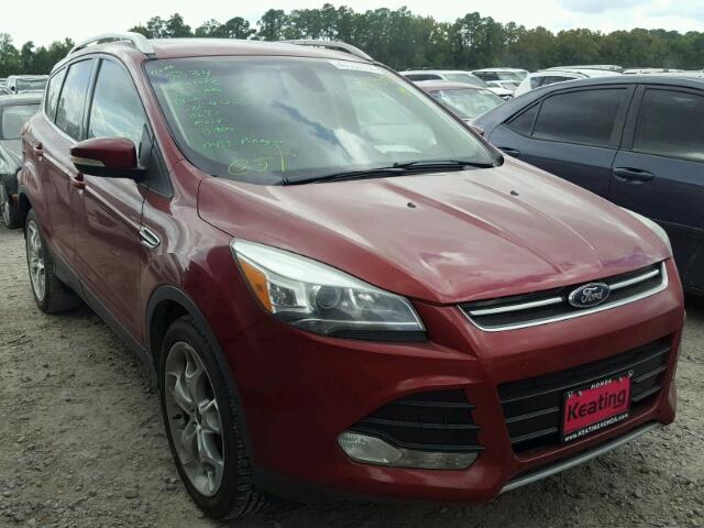 1FMCU0J90EUC44449 - 2014 FORD ESCAPE TIT BURGUNDY photo 1