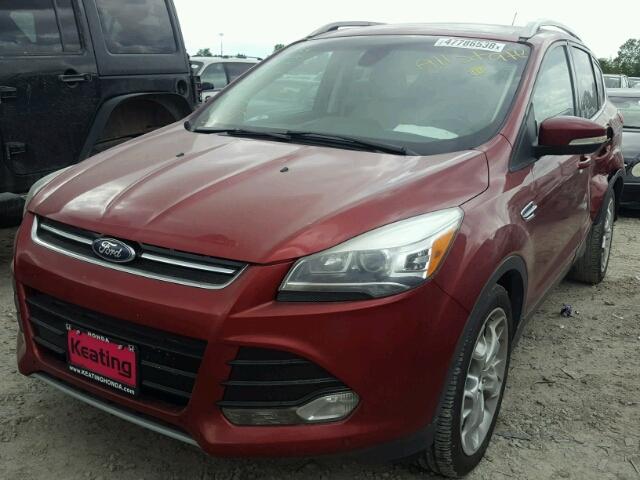 1FMCU0J90EUC44449 - 2014 FORD ESCAPE TIT BURGUNDY photo 2