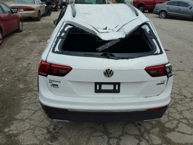 3VV2B7AX0JM056754 - 2018 VOLKSWAGEN TIGUAN SE WHITE photo 9