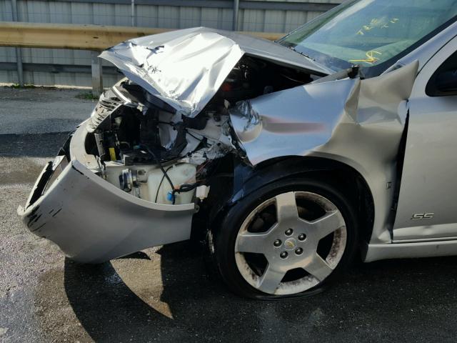 1G1AM55B467696838 - 2006 CHEVROLET COBALT SS SILVER photo 9