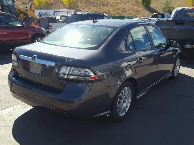 YS3FB49Y291018343 - 2009 SAAB 9-3 2.0T GRAY photo 4