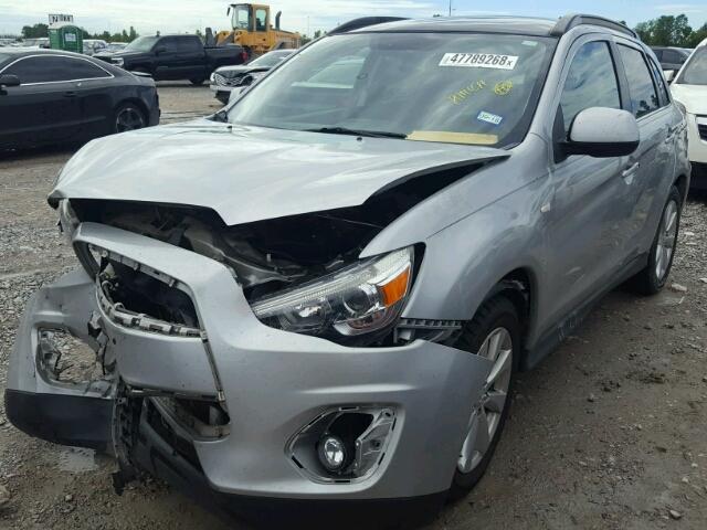 4A4AP4AU3DE011276 - 2013 MITSUBISHI OUTLANDER SILVER photo 2