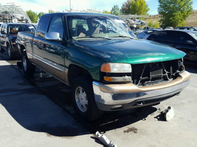 1GTEK19T1XZ539865 - 1999 GMC NEW SIERRA GREEN photo 1