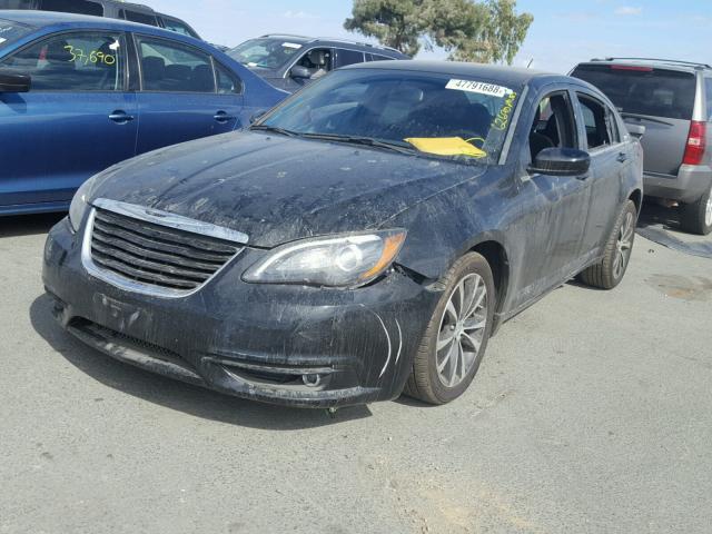 1C3CCBBG3DN718312 - 2013 CHRYSLER 200 TOURIN BLACK photo 2