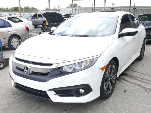 19XFC1F71HE029182 - 2017 HONDA CIVIC EXL WHITE photo 2