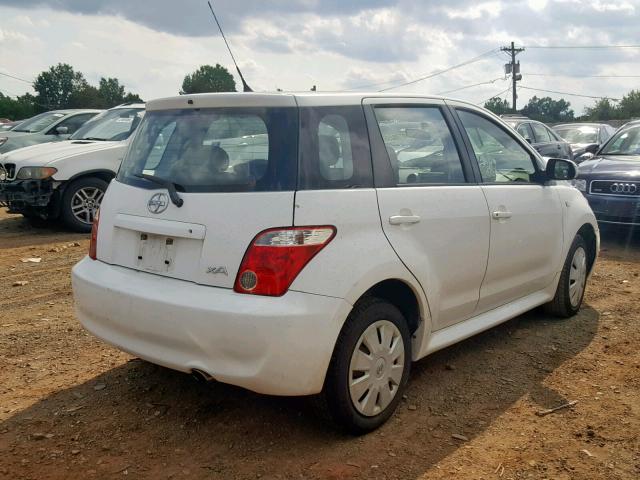 JTKKT624765006093 - 2006 TOYOTA SCION XA WHITE photo 4