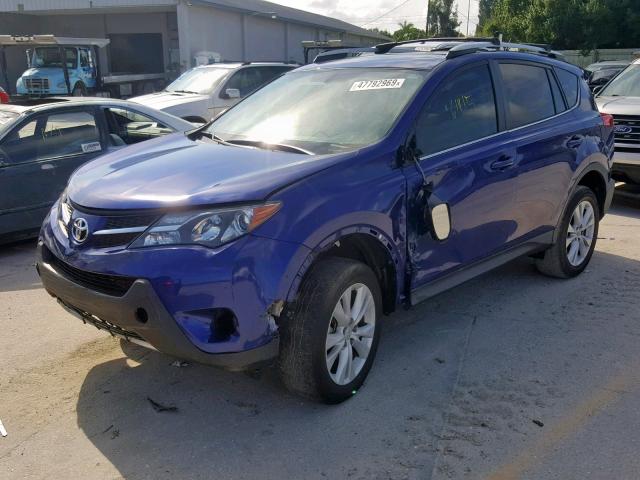 2T3YFREV2FW231836 - 2015 TOYOTA RAV4 LIMIT BLUE photo 2